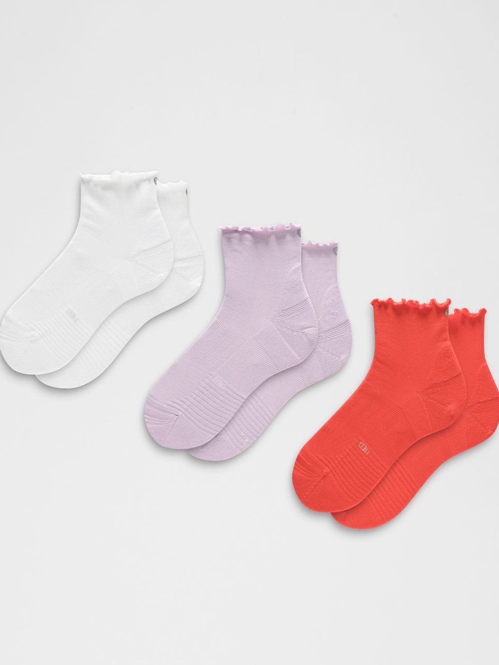 Lululemon Power Stride Socks 3 pairs